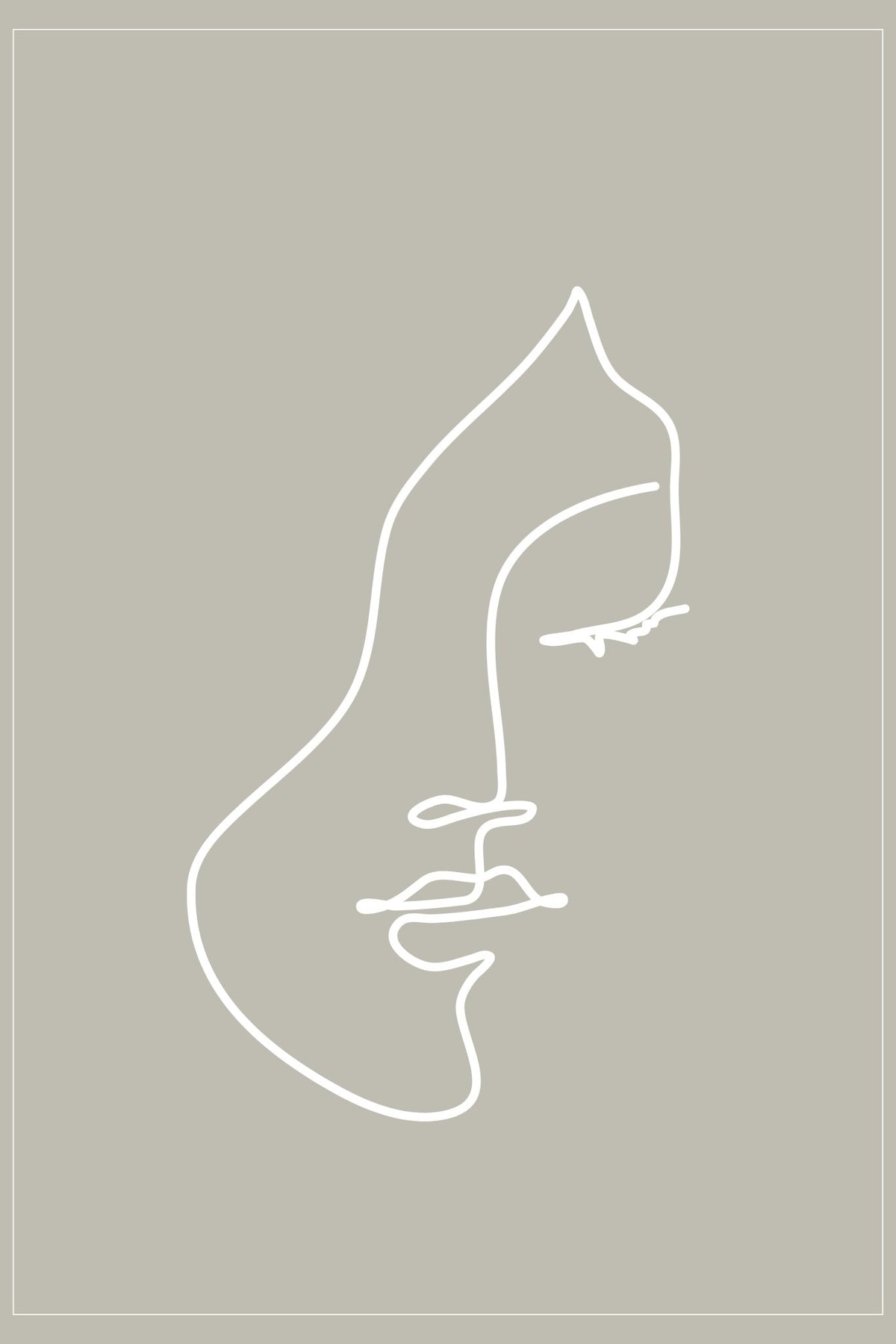 Aquarius Zodiac Print | Minimalist Line Art Wall Art