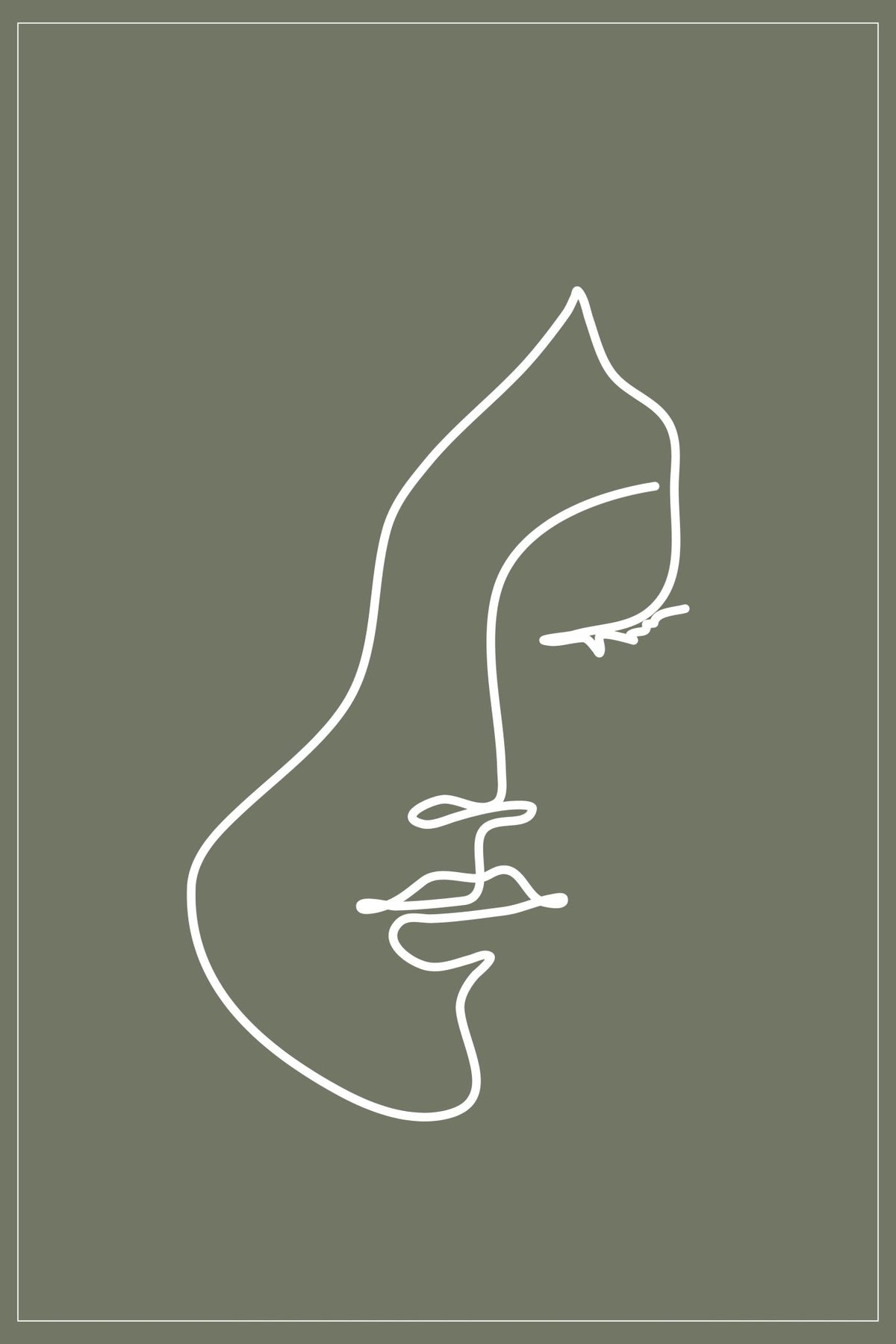 Aquarius Zodiac Print | Minimalist Line Art Wall Art