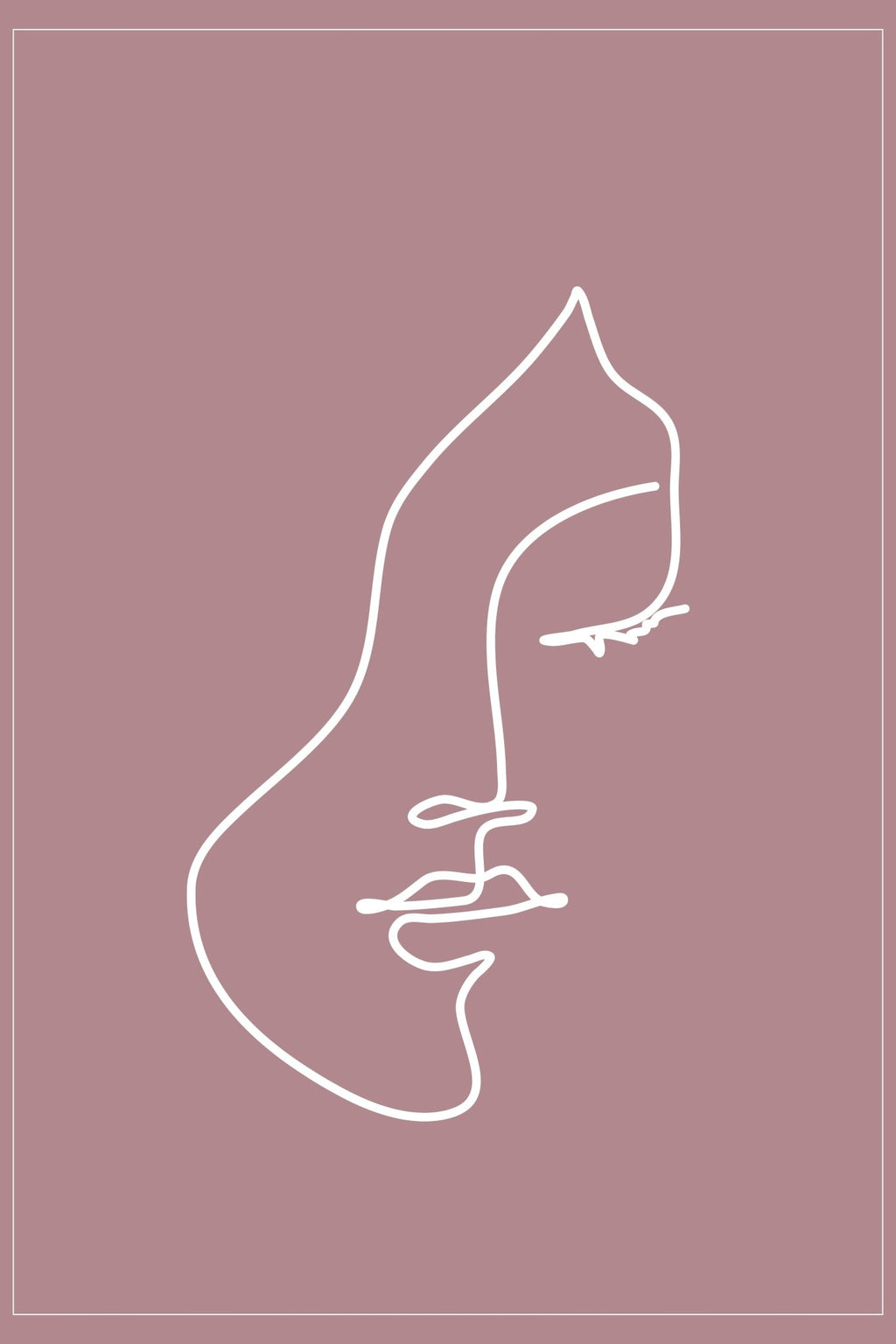 Aquarius Zodiac Print | Minimalist Line Art Wall Art