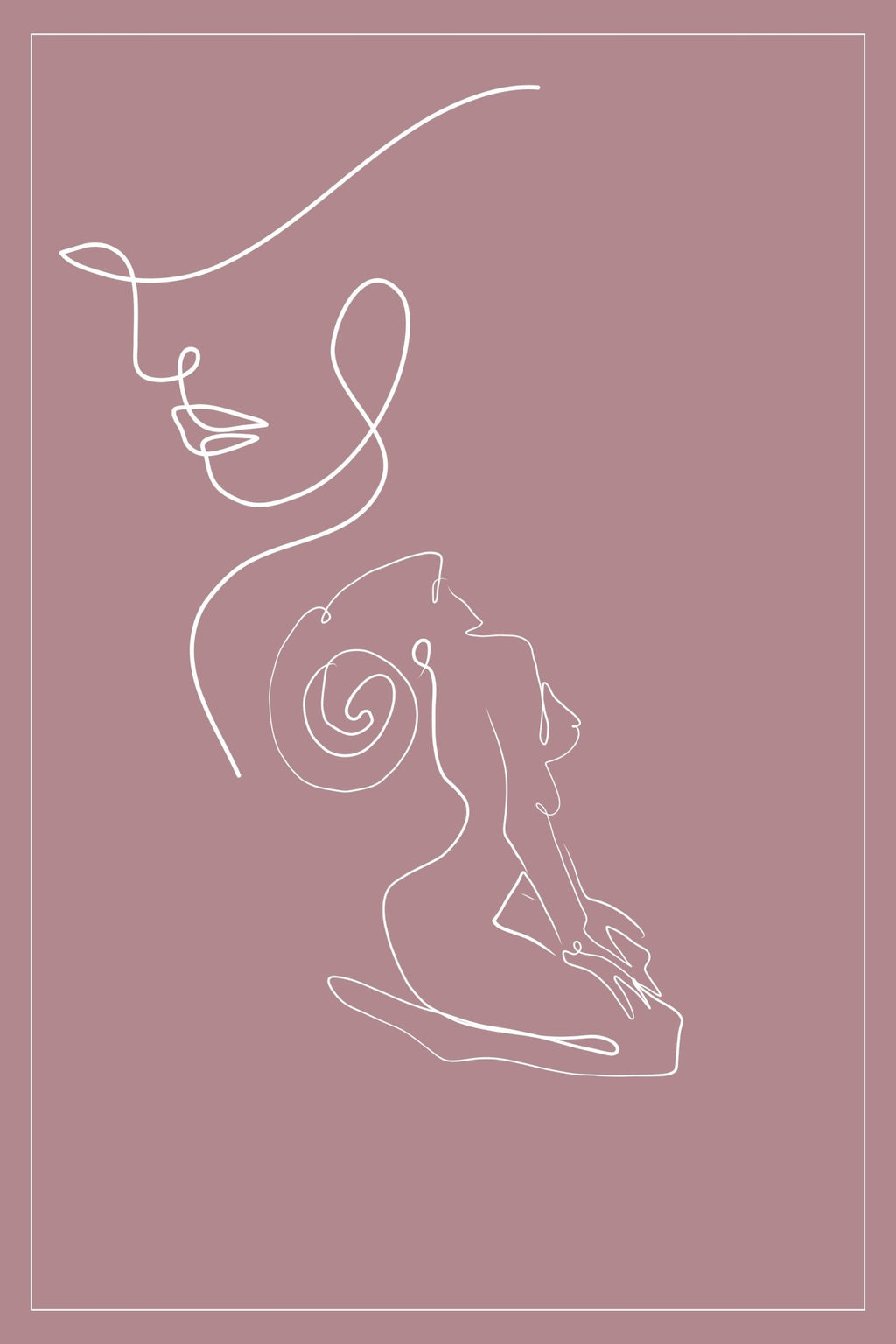 Aries Zodiac Print | Minimalist Line Art Wall Art