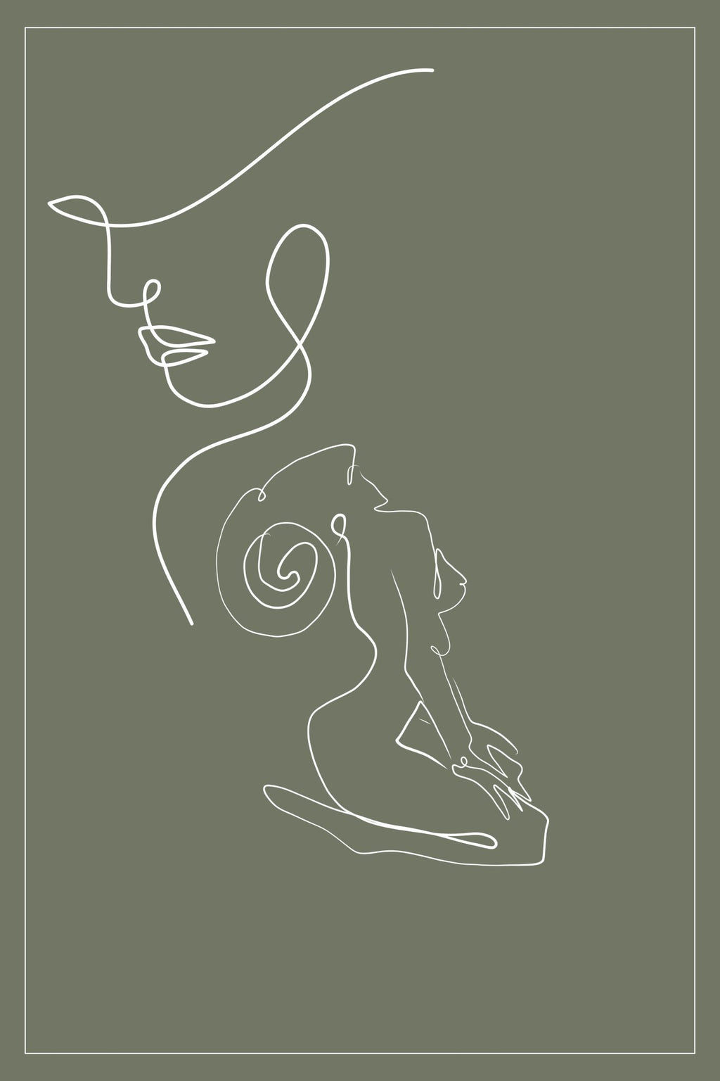 Aries Zodiac Print | Minimalist Line Art Wall Art