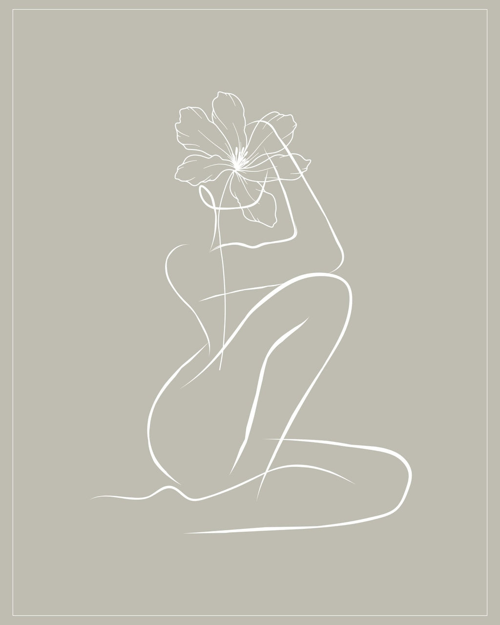 Virgo Zodiac Print | Minimalist Line Art Wall Art