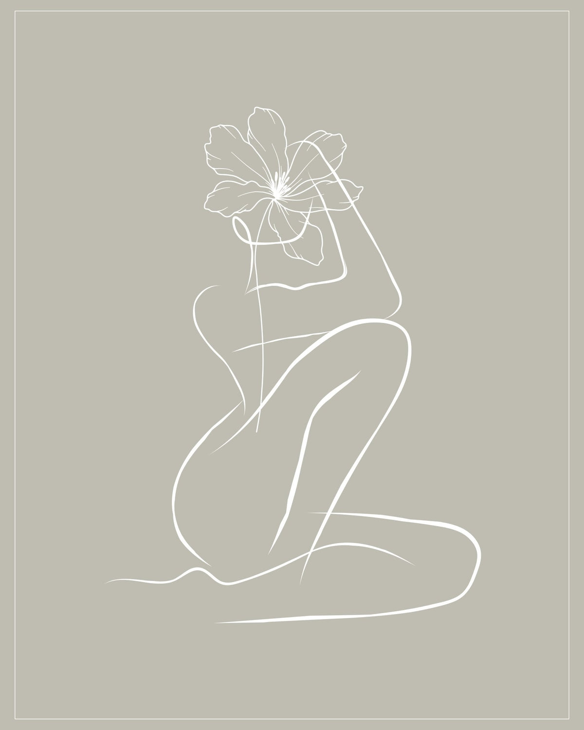Virgo Zodiac Print | Minimalist Line Art Wall Art