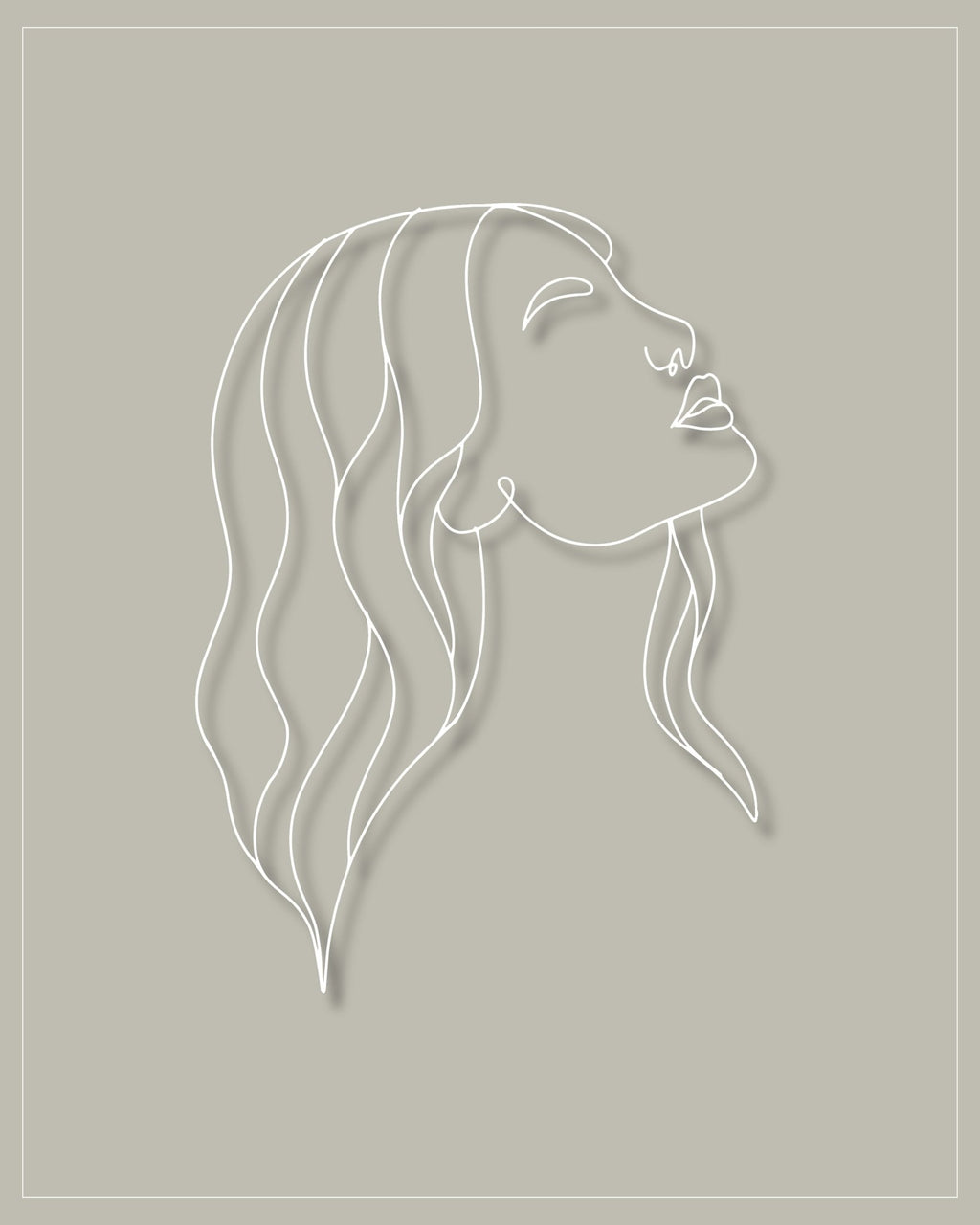 Leo Zodiac Print | Minimalist Line Art Wall Art