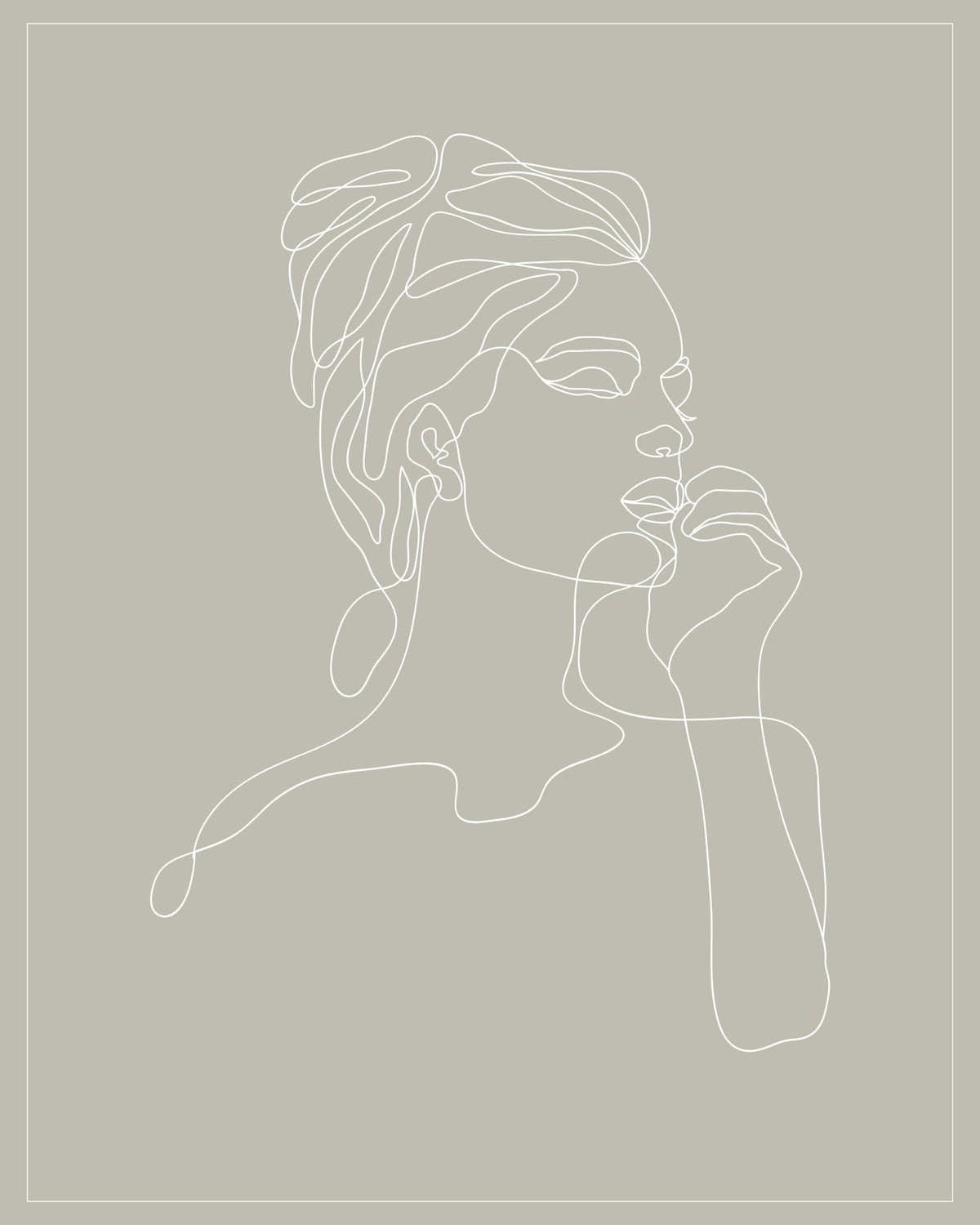 Capricorn Zodiac Print | Minimalist Line Art Wall Art