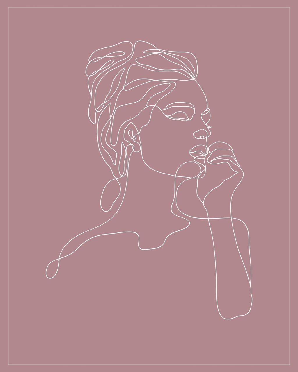 Capricorn Zodiac Print | Minimalist Line Art Wall Art