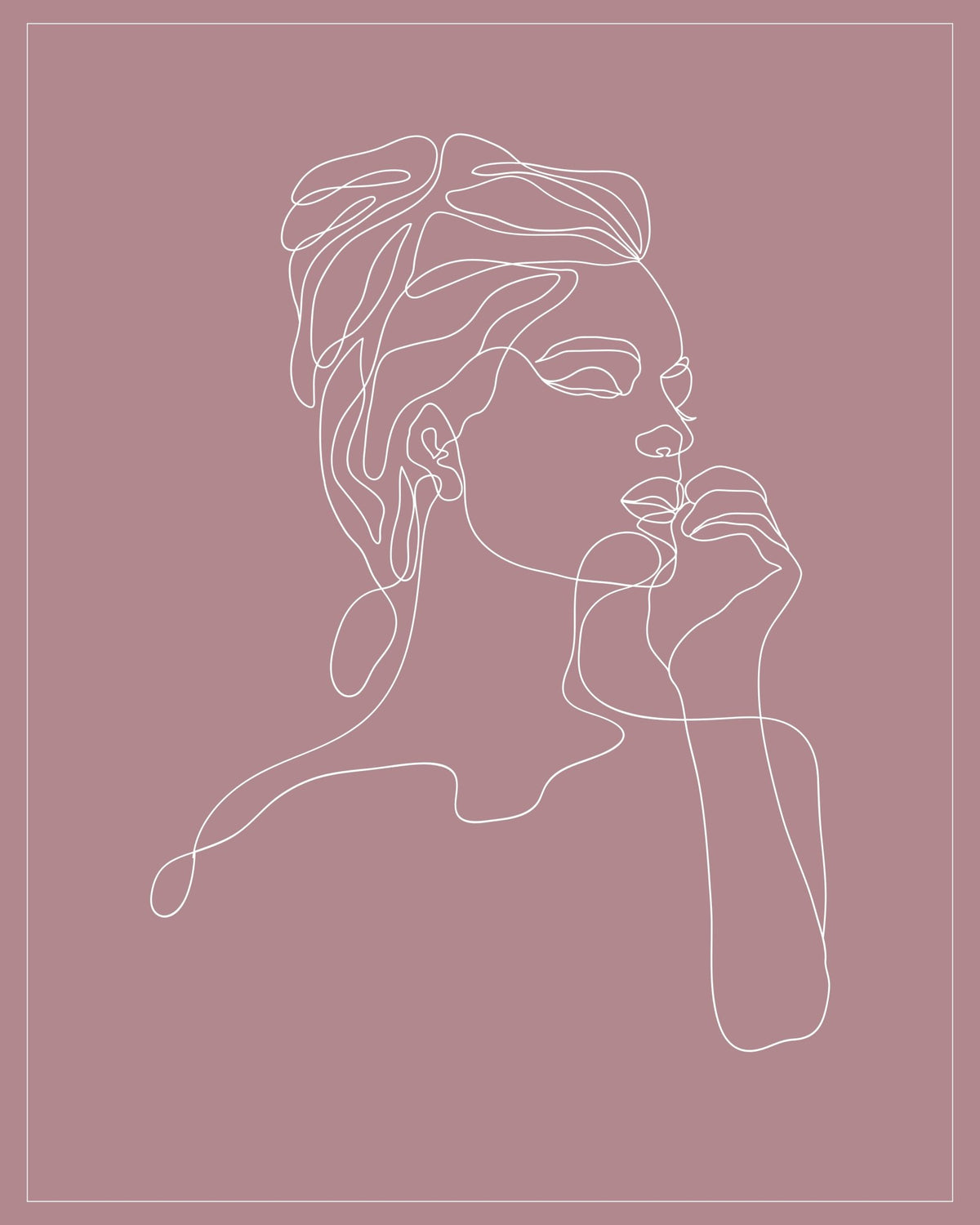 Capricorn Zodiac Print | Minimalist Line Art Wall Art