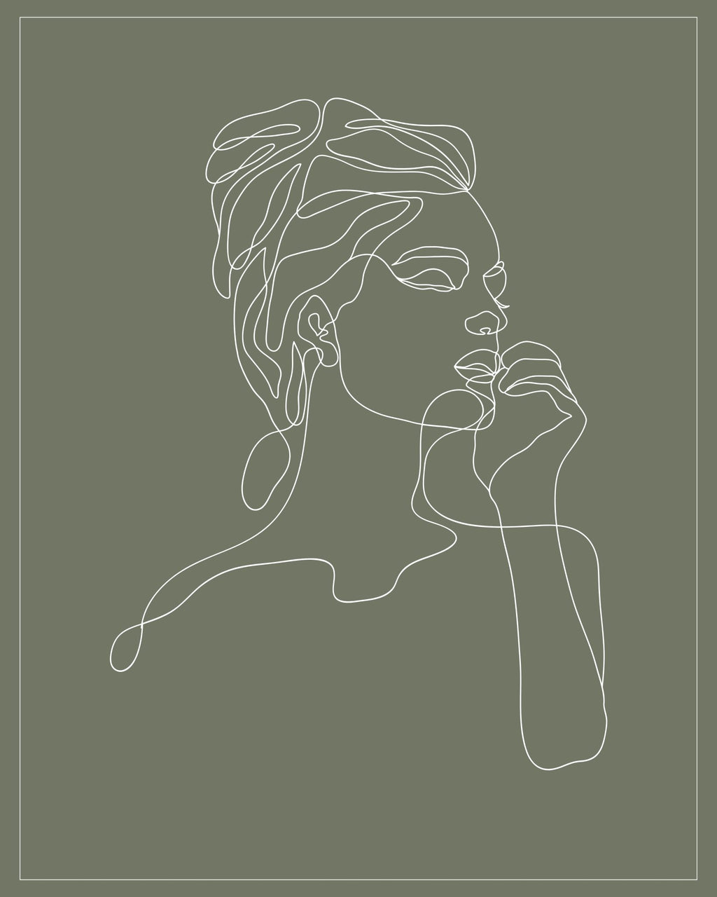 Capricorn Zodiac Print | Minimalist Line Art Wall Art