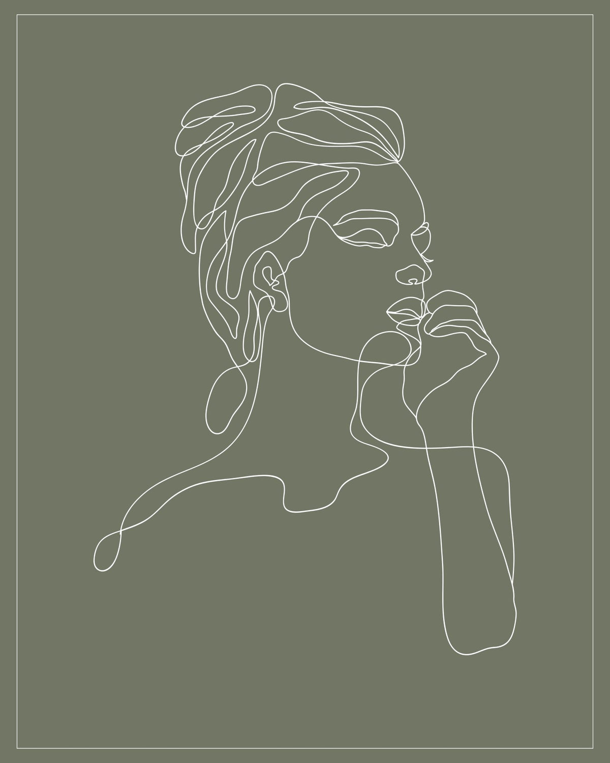 Capricorn Zodiac Print | Minimalist Line Art Wall Art