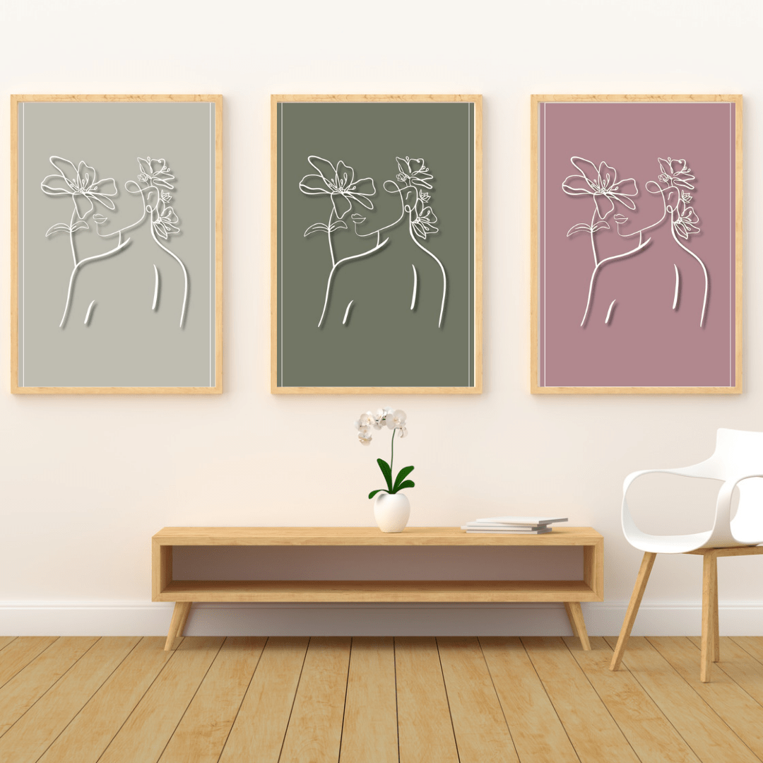 Libra Zodiac Print | Minimalist Line Art Wall Art