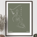 Aries Zodiac Print | Minimalist Line Art Wall Art