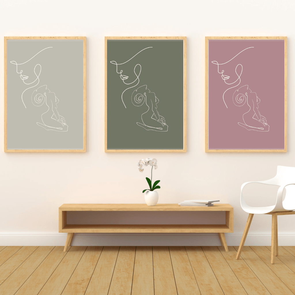 Aries Zodiac Print | Minimalist Line Art Wall Art