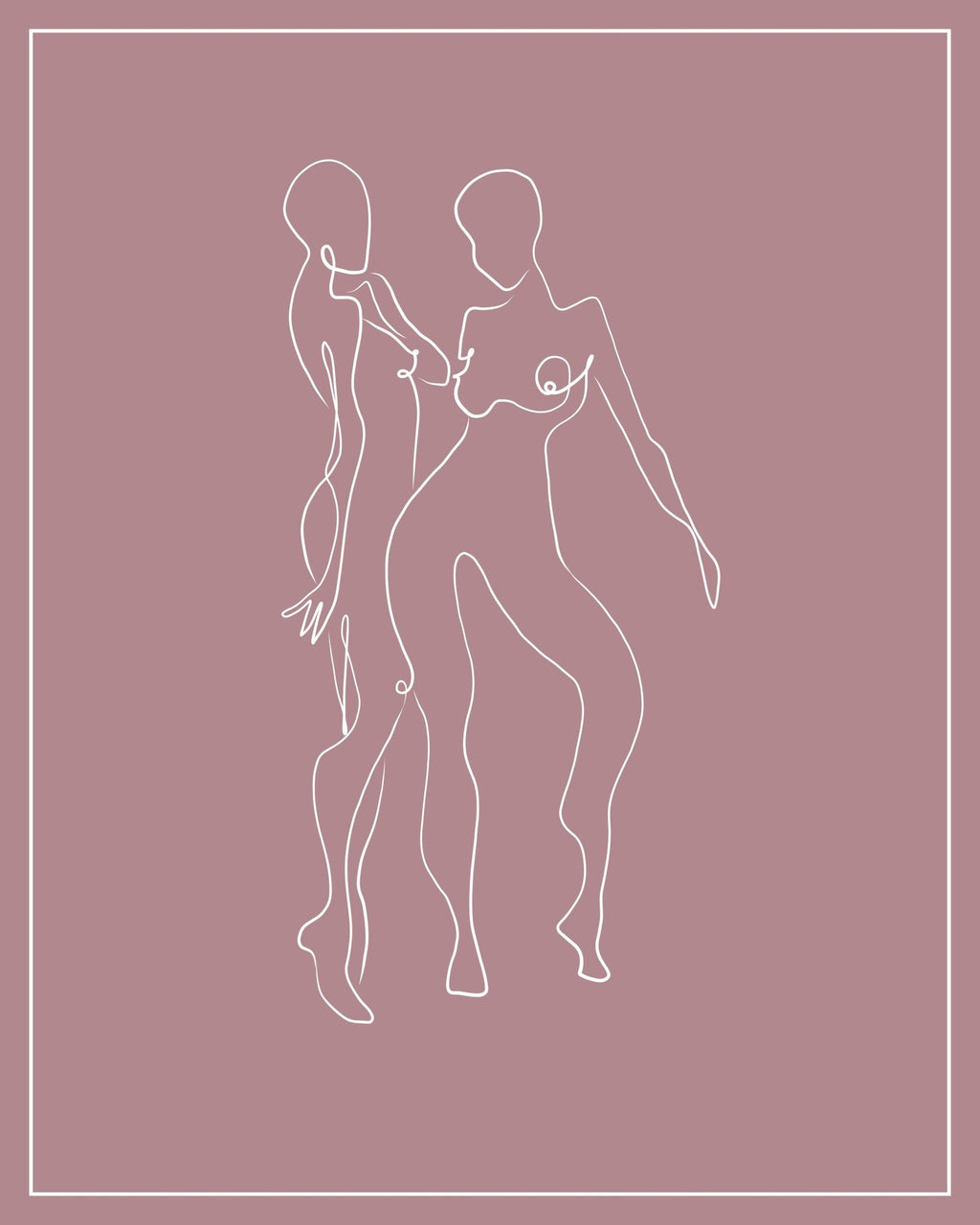 Gemini Zodiac Print | Minimalist Line Art Wall Art