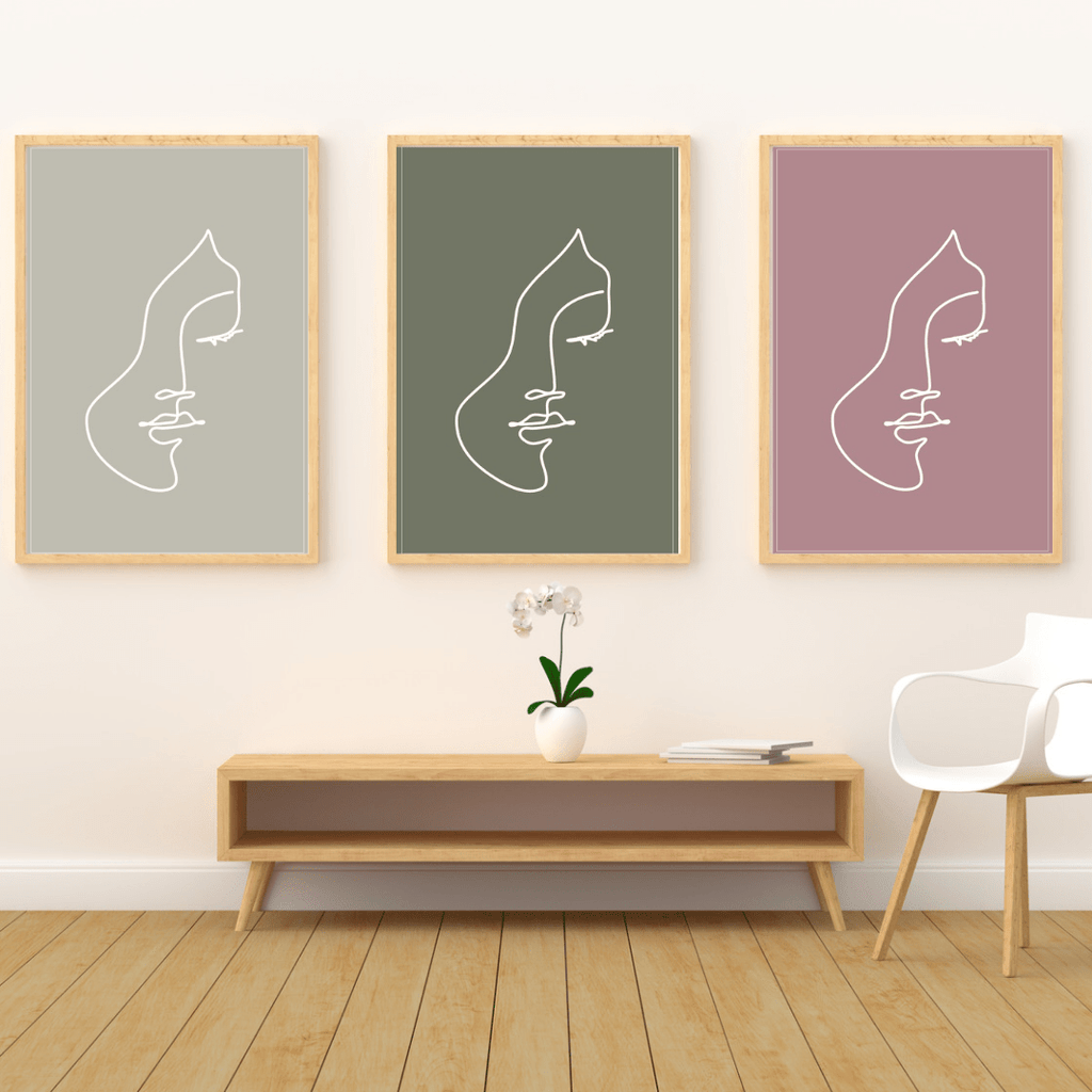 Aquarius Zodiac Print | Minimalist Line Art Wall Art